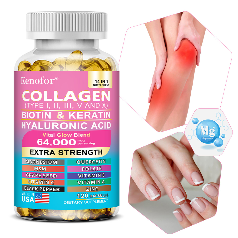 Hair Care Vitamin - كبسولات الكولاجين المعقدة، تفتيح لون البشرة،
