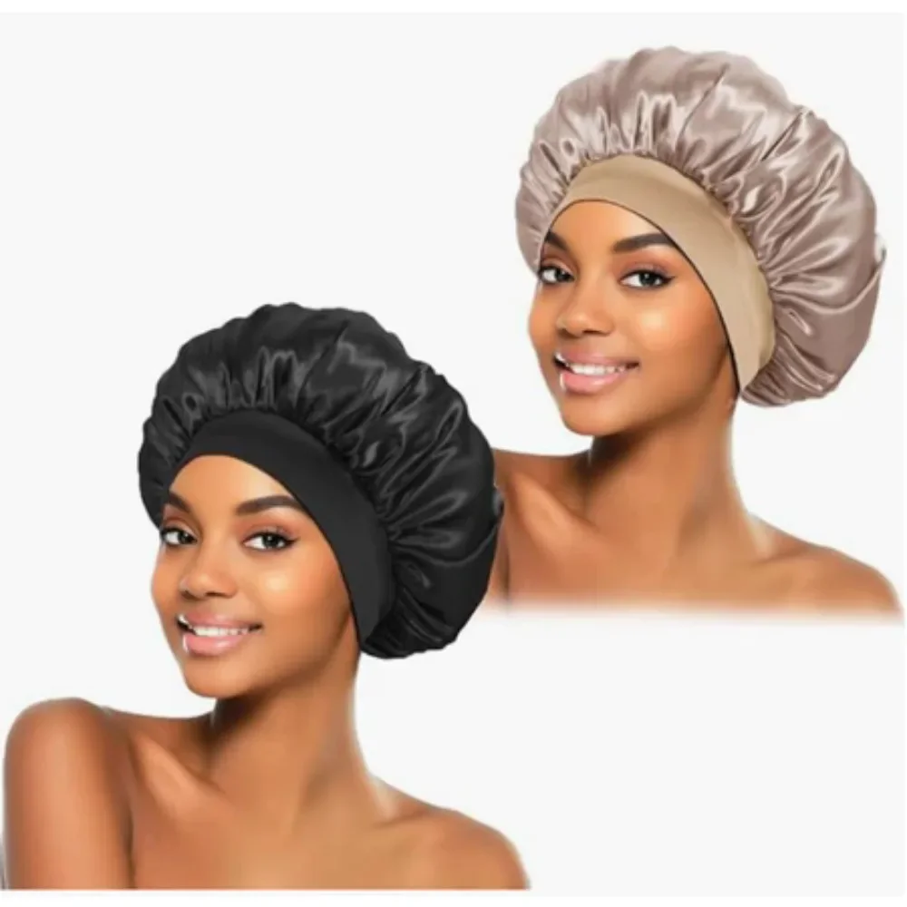 Satin Hair Bonnet - بونيه الحرير للنوم الساتان الشعر بونيه