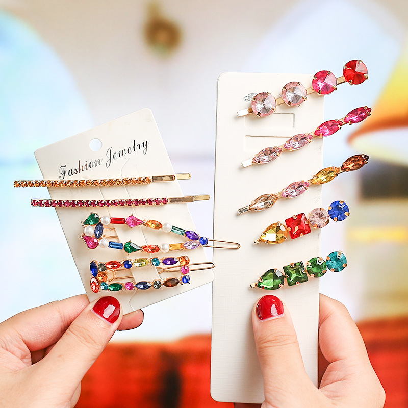 Bobby Pin Bulk - 2020 جديد متعدد الألوان الكريستال الأزياء