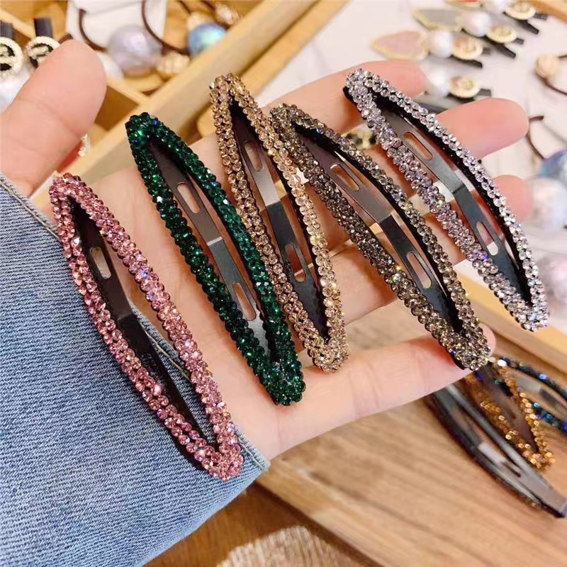 Bobby Pin Bulk - مجموعة مشابك شعر مرصعة بالكريستال اللامع،