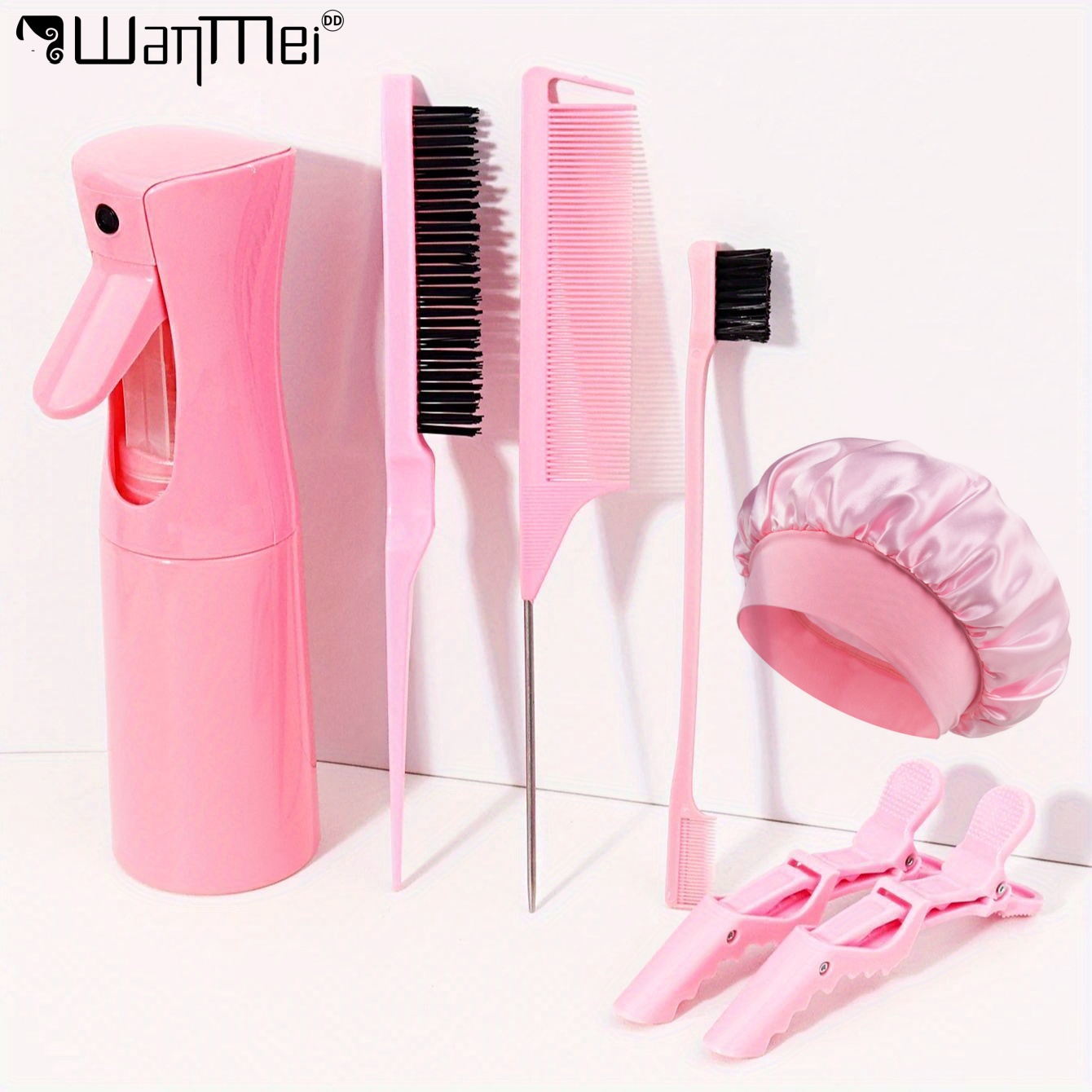 Satin Hair Bonnet - مجموعة أدوات تصفيف الشعر الاحترافية: زجاجة
