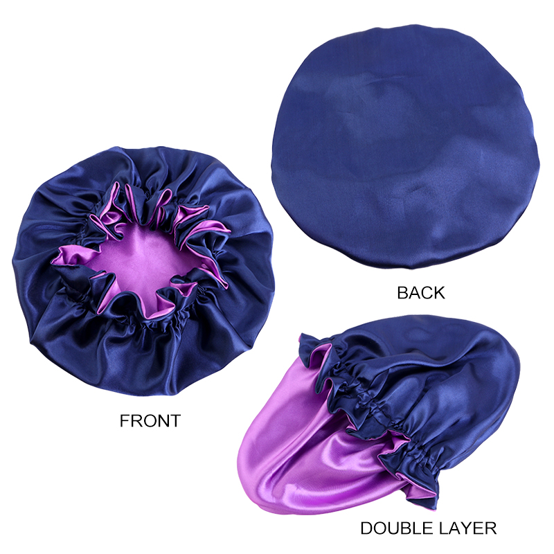 جديد الصلبة مطاطا طبقة مزدوجة  - مراجعة Satin Hair Bonnet وسعره