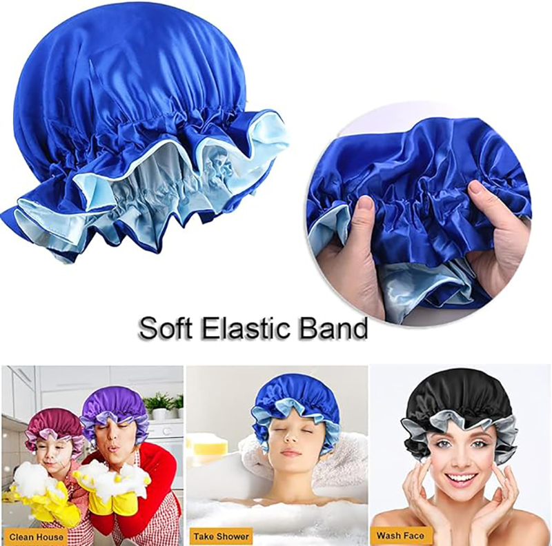 جديد الصلبة مطاطا طبقة مزدوجة  - مراجعة Satin Hair Bonnet وسعره