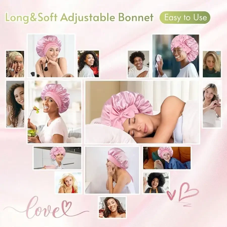 قبعة نوم حريرية نسائية 2026، ق - مراجعة Satin Hair Bonnet وسعره