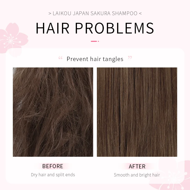 شامبو ساكورا ياباني من LAIKOU  - مراجعة Hair Care Vitamin وسعره