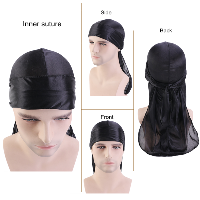 3 قطعة/الوحدة طويلة Durag الحر - مراجعة Satin Hair Bonnet وسعره