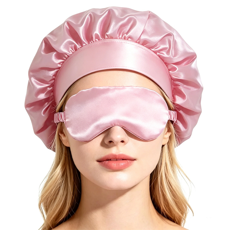    طقم قناع نوم من الساتان، ق - مراجعة Satin Hair Bonnet وسعره