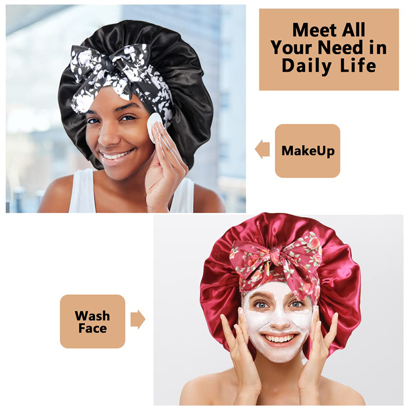 2 قطعة/الوحدة بوهو مطبوعة عقال - مراجعة Satin Hair Bonnet وسعره