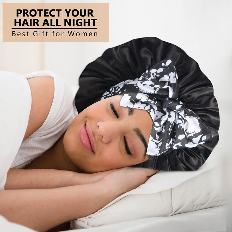 2 قطعة/الوحدة بوهو مطبوعة عقال - مراجعة Satin Hair Bonnet وسعره