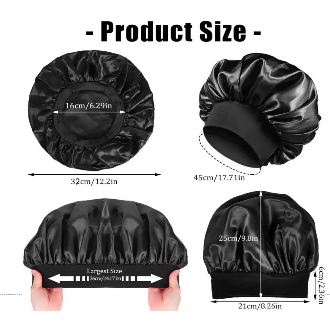 مجموعة أدوات تصفيف الشعر الاحت - مراجعة Satin Hair Bonnet وسعره