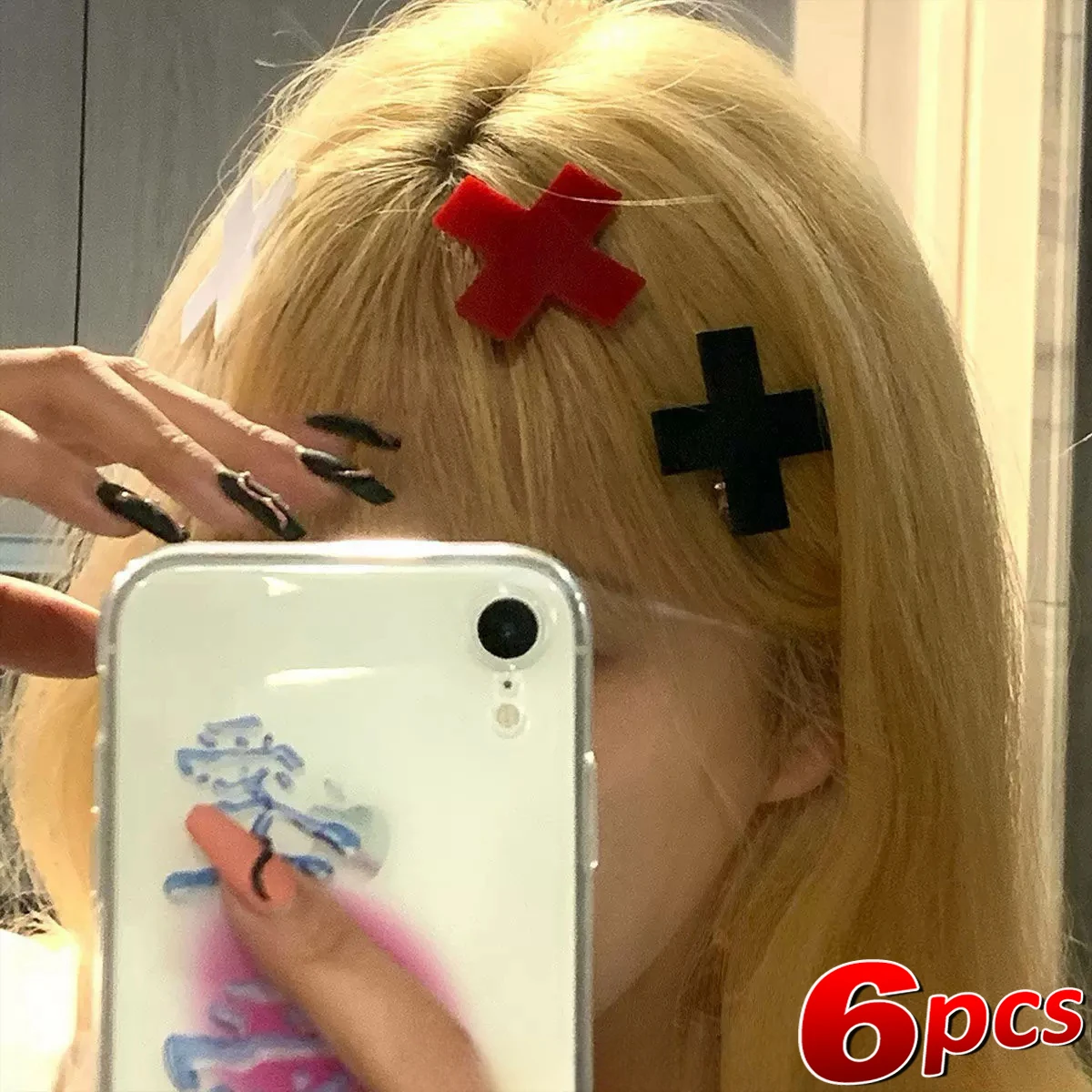 مقطع شعر أحمر متقاطع للفتيات ، - مراجعة Bobby Pin Bulk وسعره